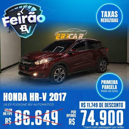 HONDA HR-V 1.8 16V FLEX EX 4P AUTOMÁTICO HONDA HR-V 1.8 16V FLEX EX 4P AUTOMÁTICO